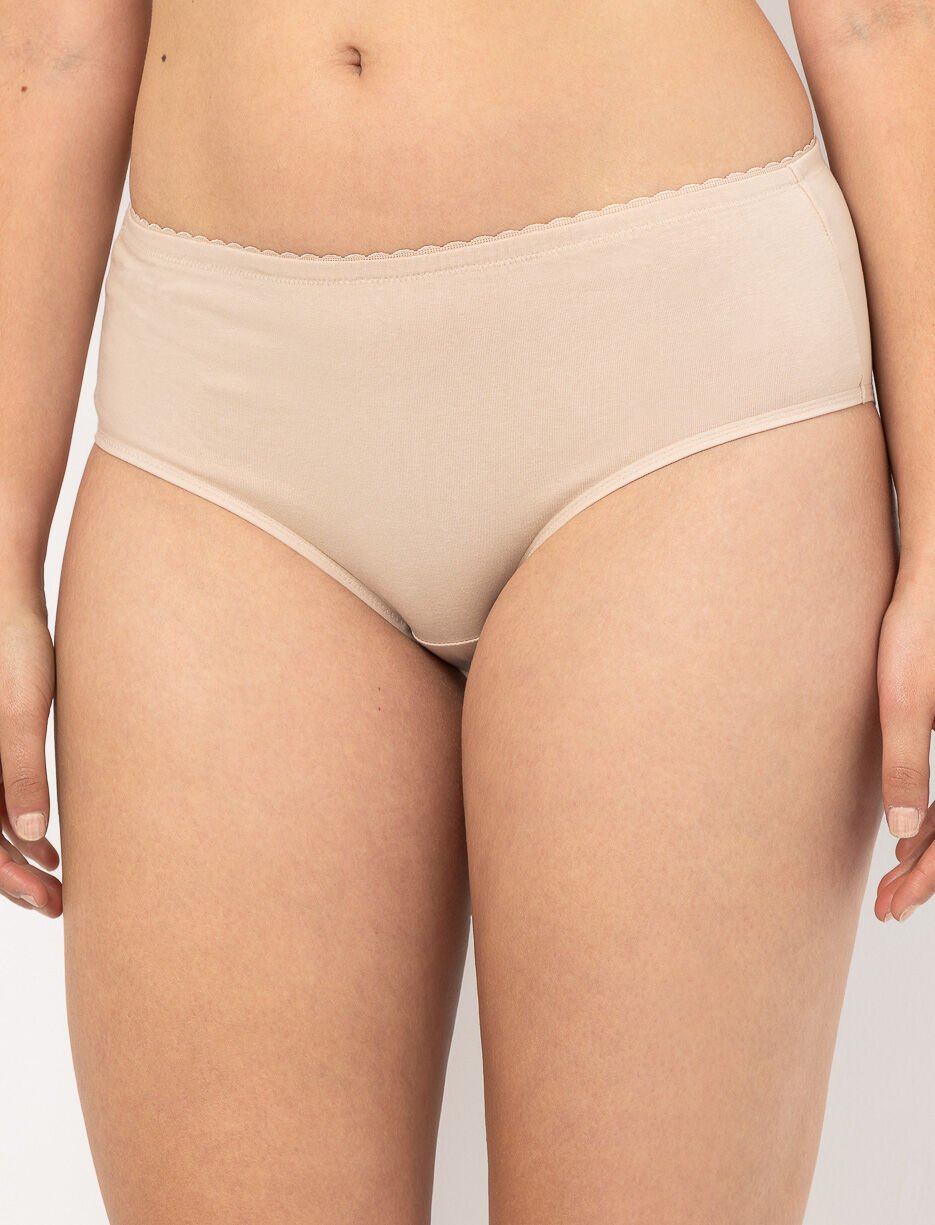 Culotte régulière à taille dentelle