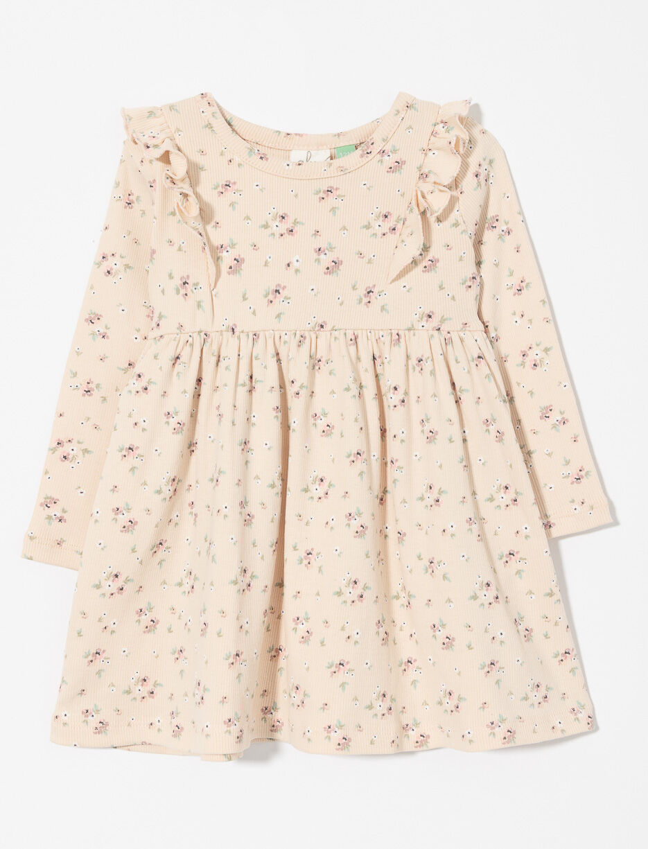 Robe fleurie à volants - bébé fille