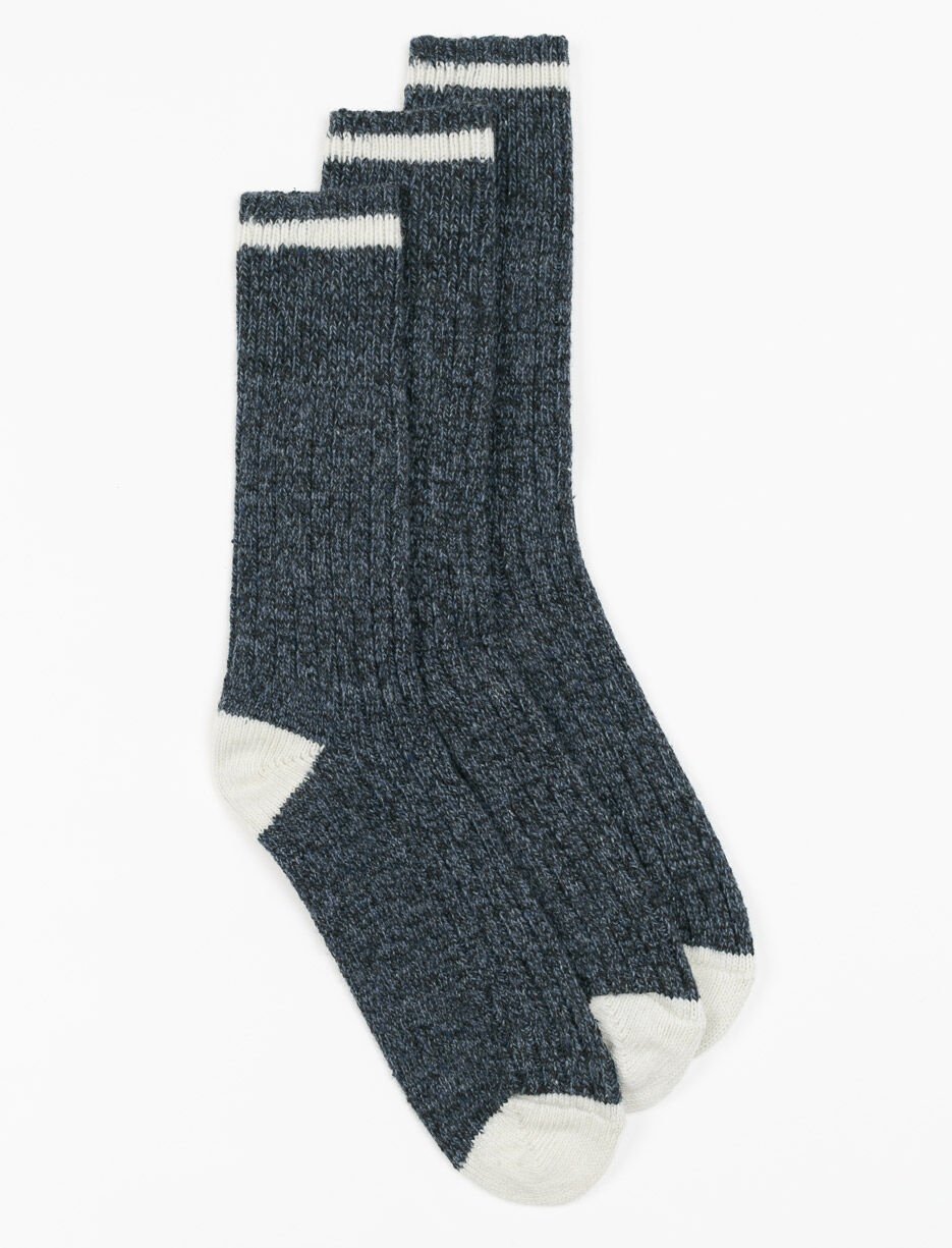 Chaussettes mi-mollet de laine - paquet de 3