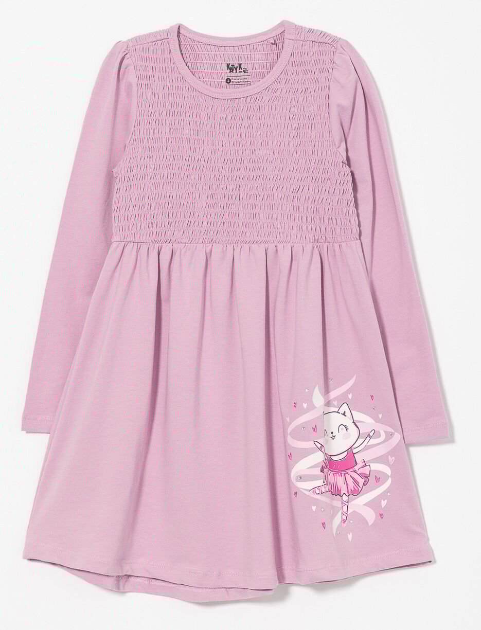 Robe imprimée à nid d'abeille