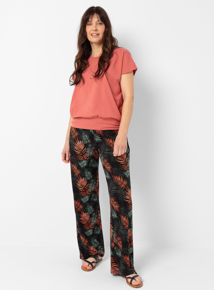 Pantalon à enfiler à jambes larges Pantalon à enfiler à jambes larges