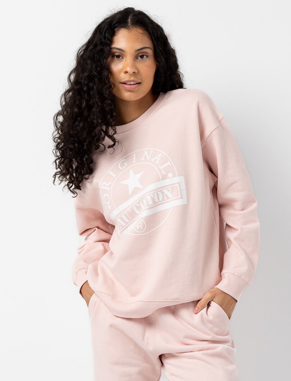 Chandail imprimé à épaules tombantes