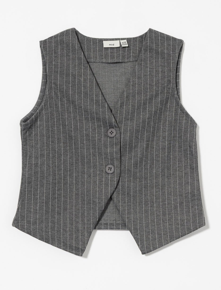 Veste sans manches col en V