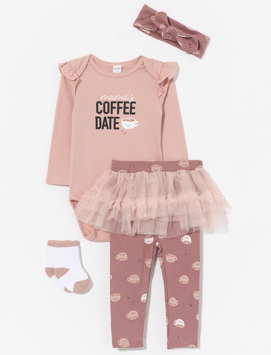 2-piece Set Bodysuit and Tutu Leggings