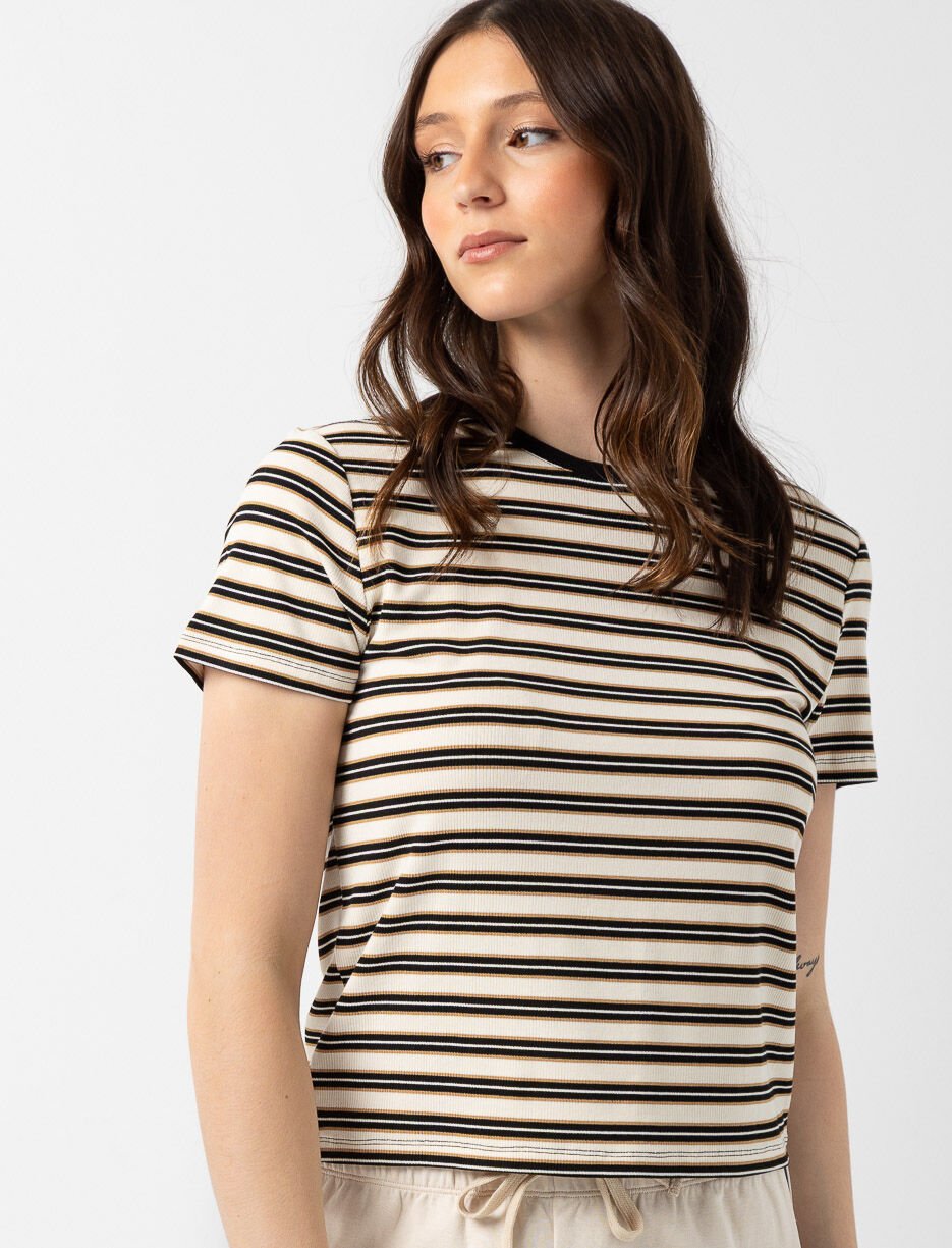 Striped Crew-neck T-shirt
