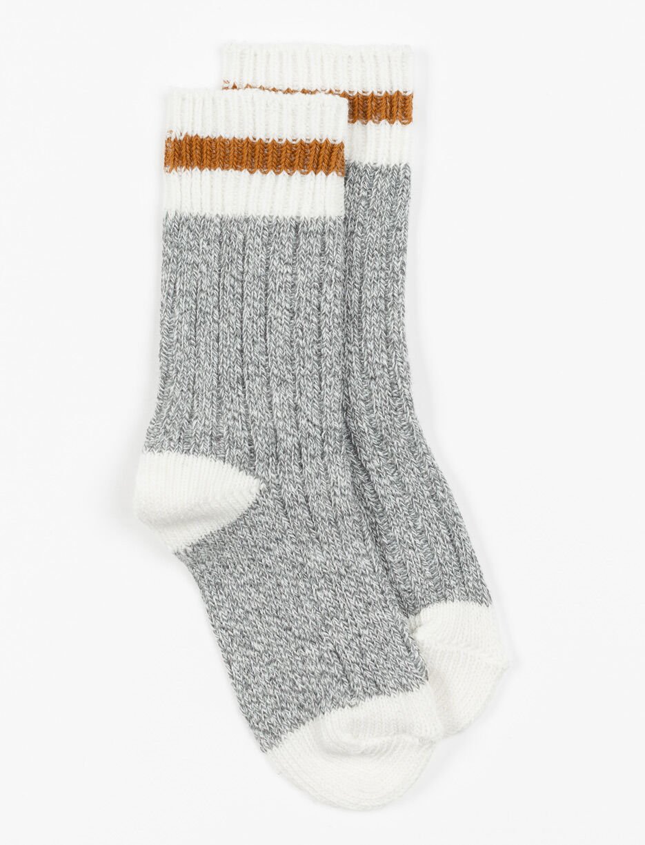 Chaussettes à rayures contrastantes