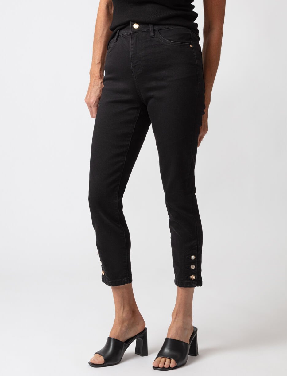  Regular-rise Cropped Straight-leg Jeans