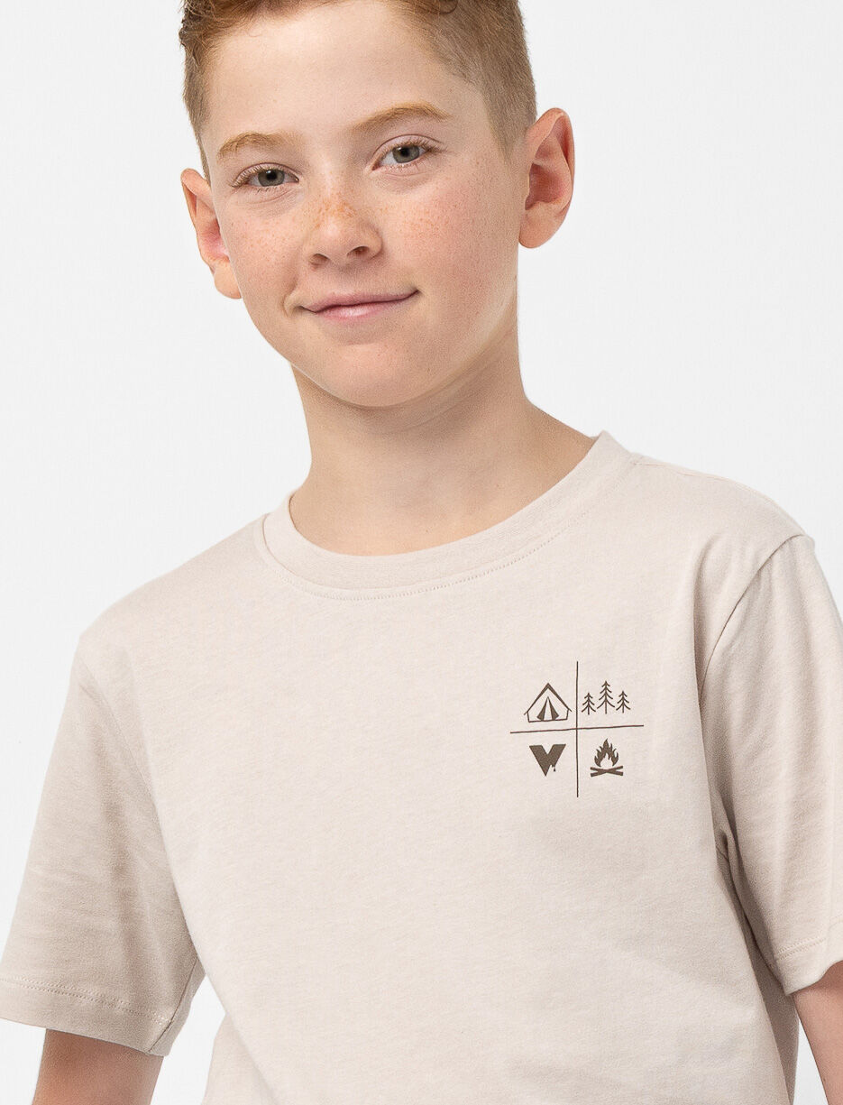 T-shirt imprimé au dos en coton bio