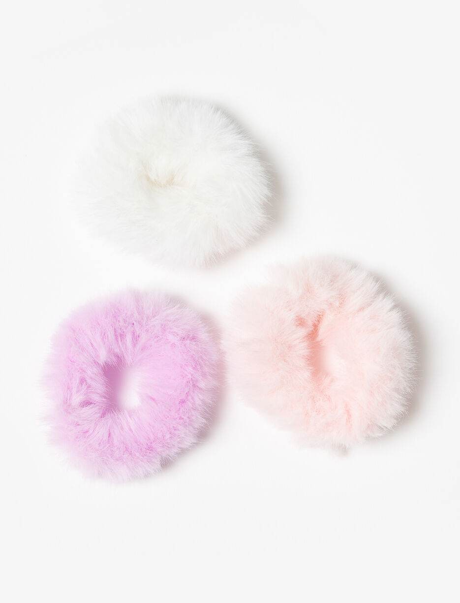 Faux Fur Hair Ties - Pack of 3