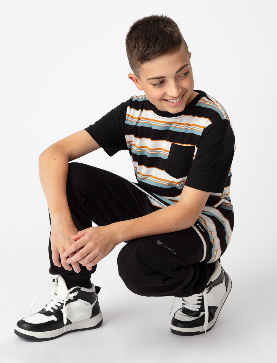 Striped Pocket T-shirt