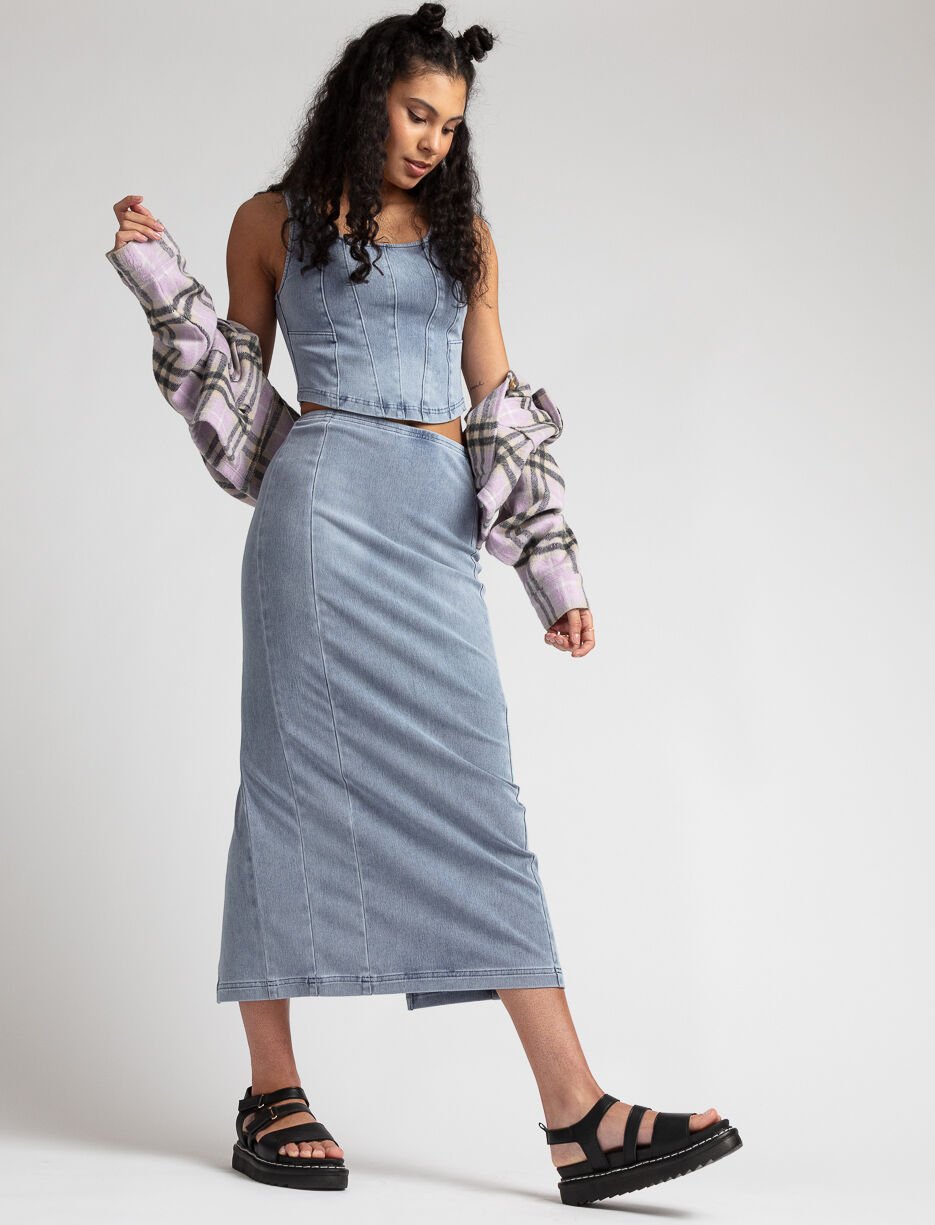 Surchemise courte à carreaux