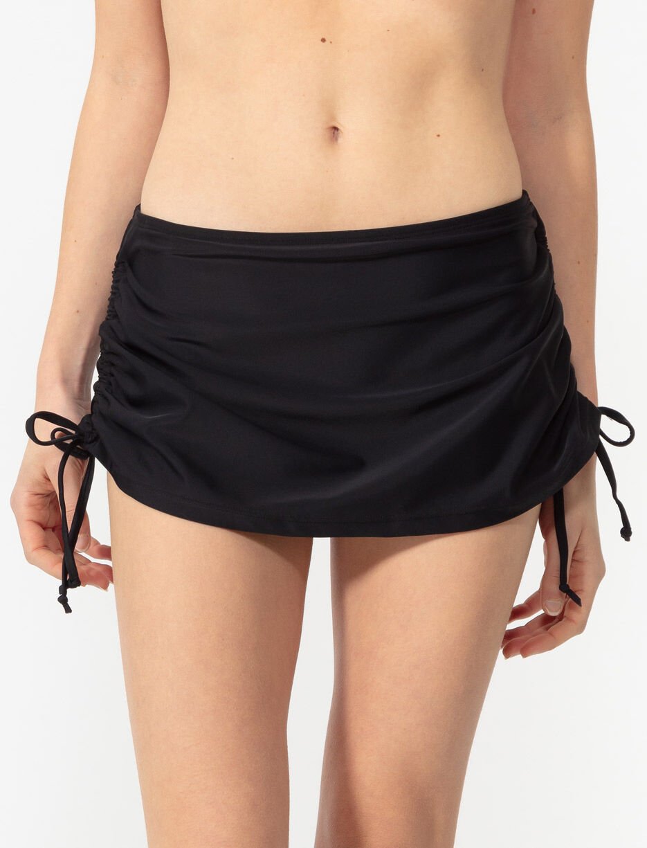 Bas de bikini jupe uni