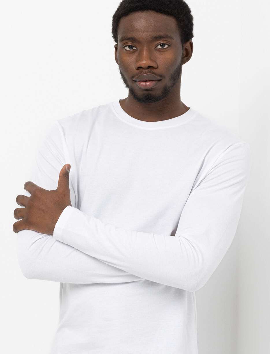 T-shirt uni à col rond