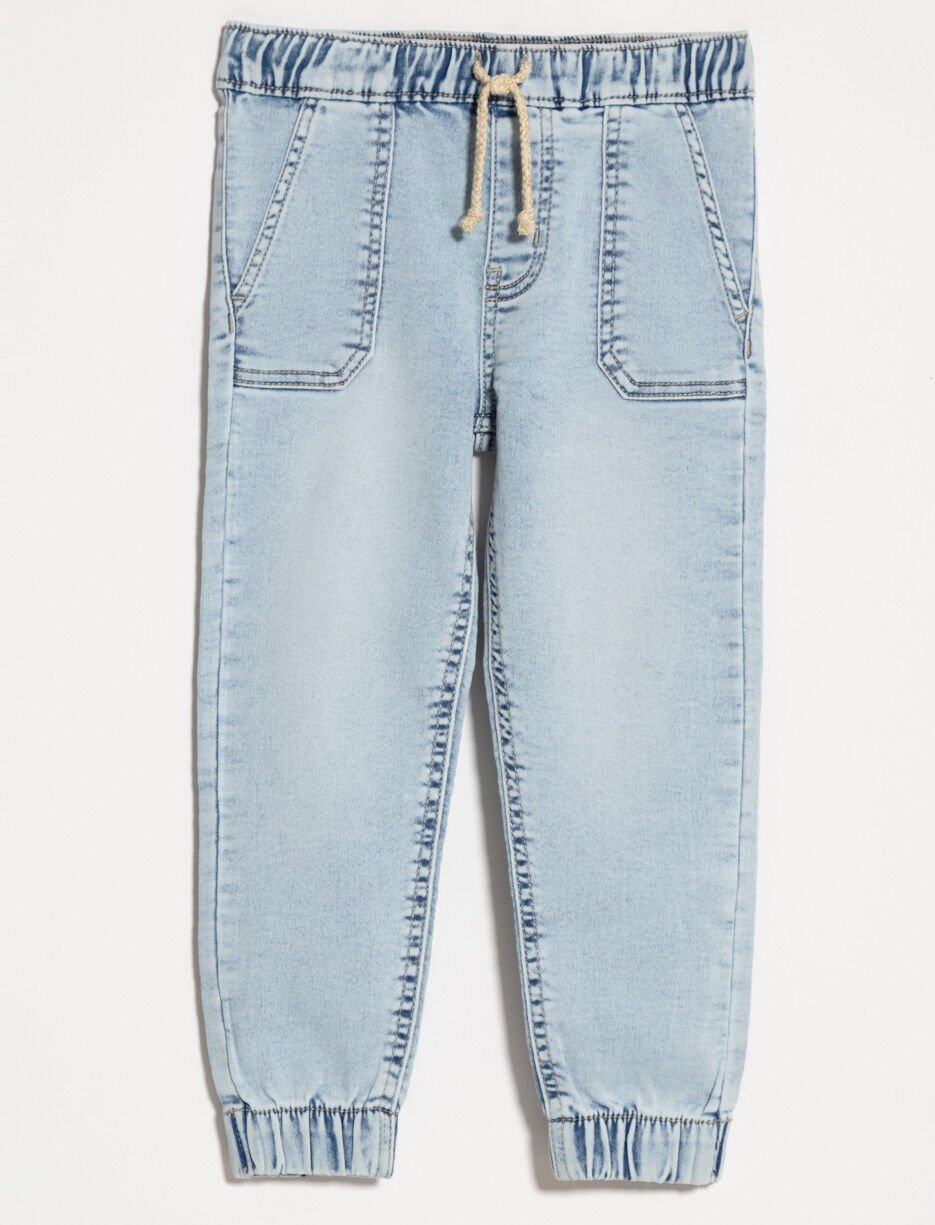 Jogger en denim extensible