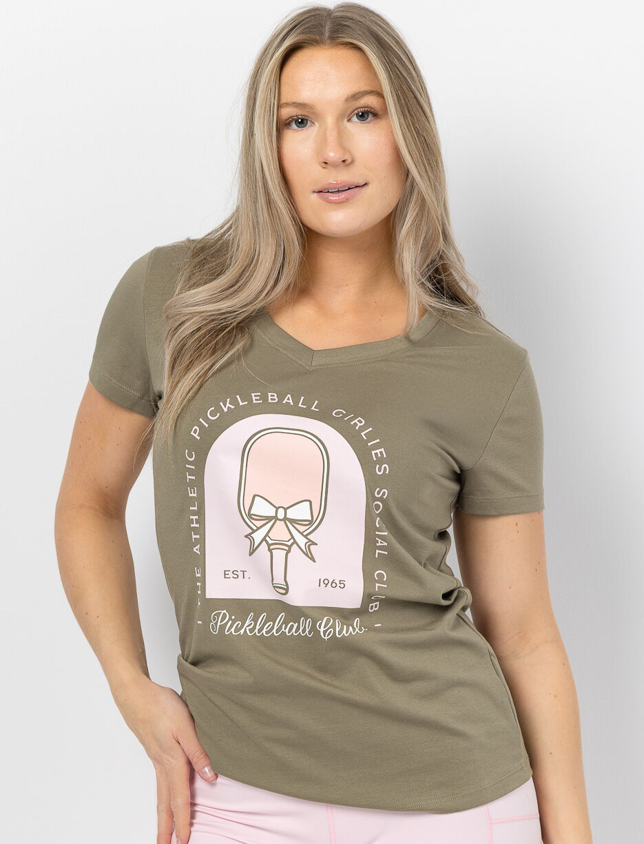 Printed V-neck T-shirt