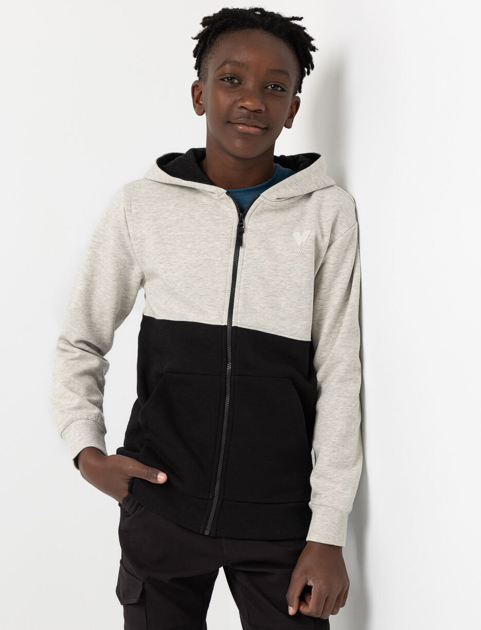 Colour Block Zip-up Hoodie