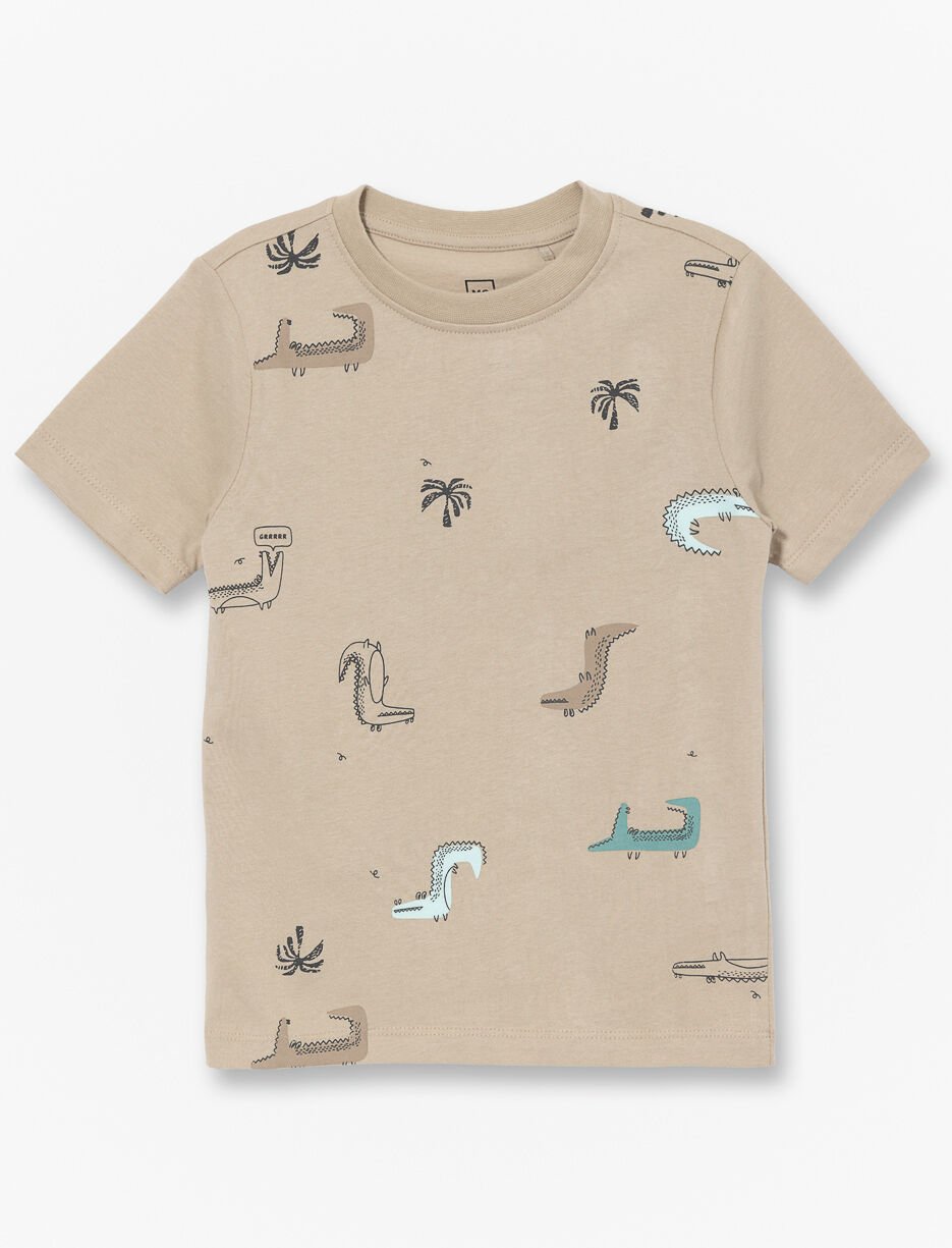 T-shirt en coton bio imprimé - petit garçon