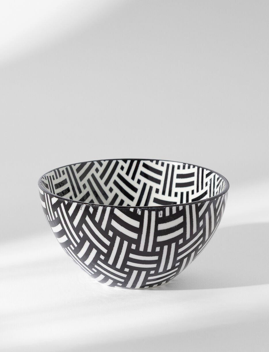 Mini bol en grès à motifs