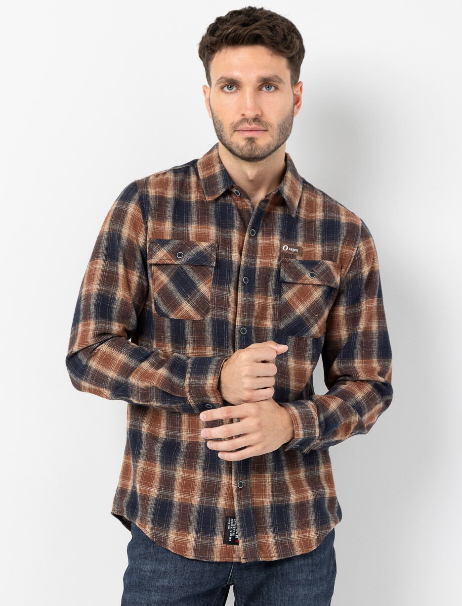 Chemise en flanelle à carreaux