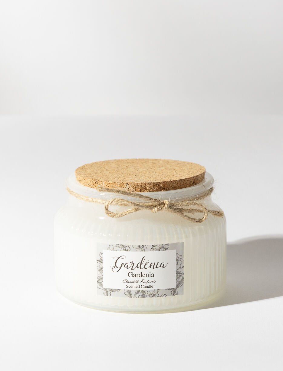 Chandelle parfumée gardénia
