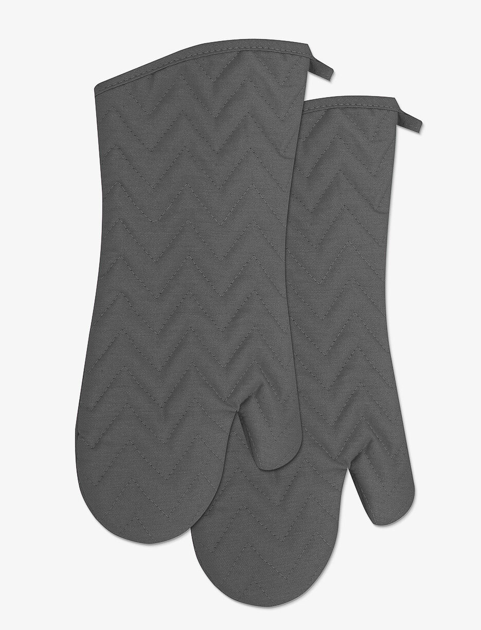 Mitaines de four chevrons