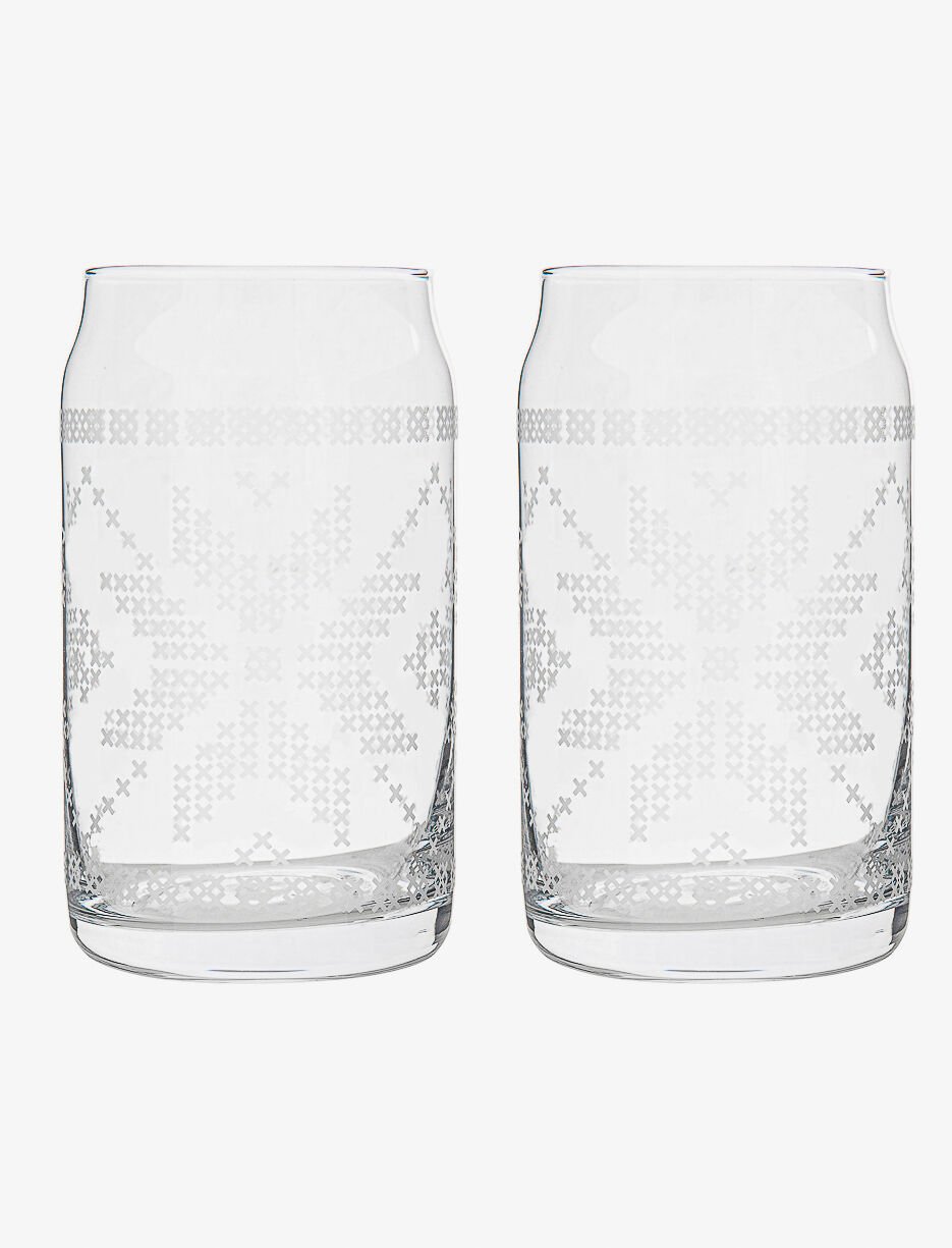 Verres imprimés - Ensemble de 2