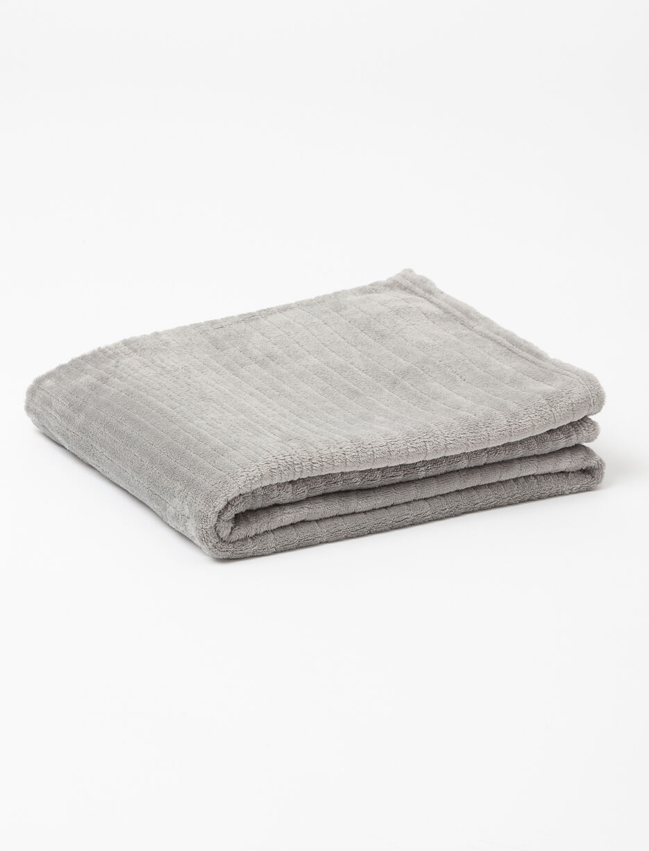 Jeté en peluche uni