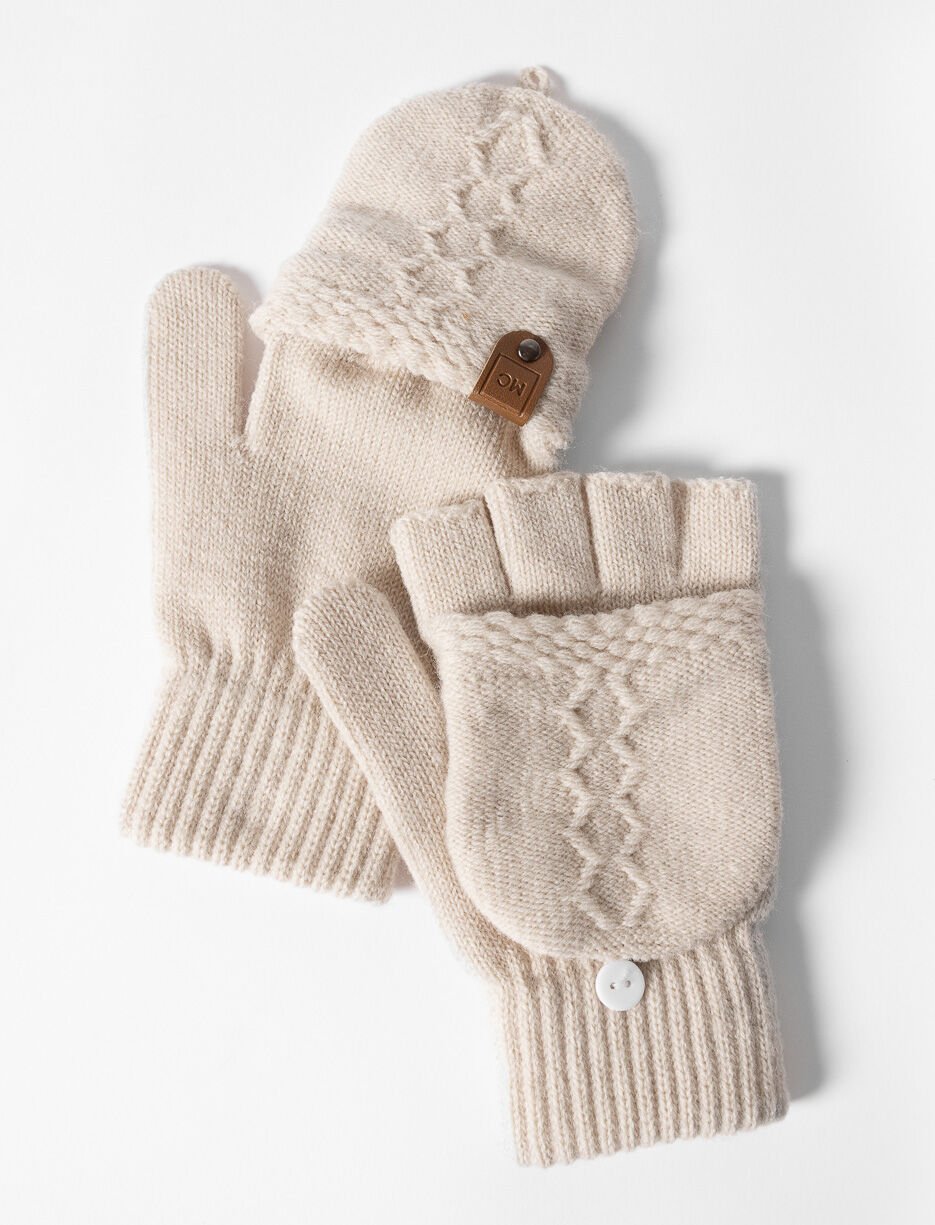 Mitaines convertibles en tricot Mitaines convertibles en tricot