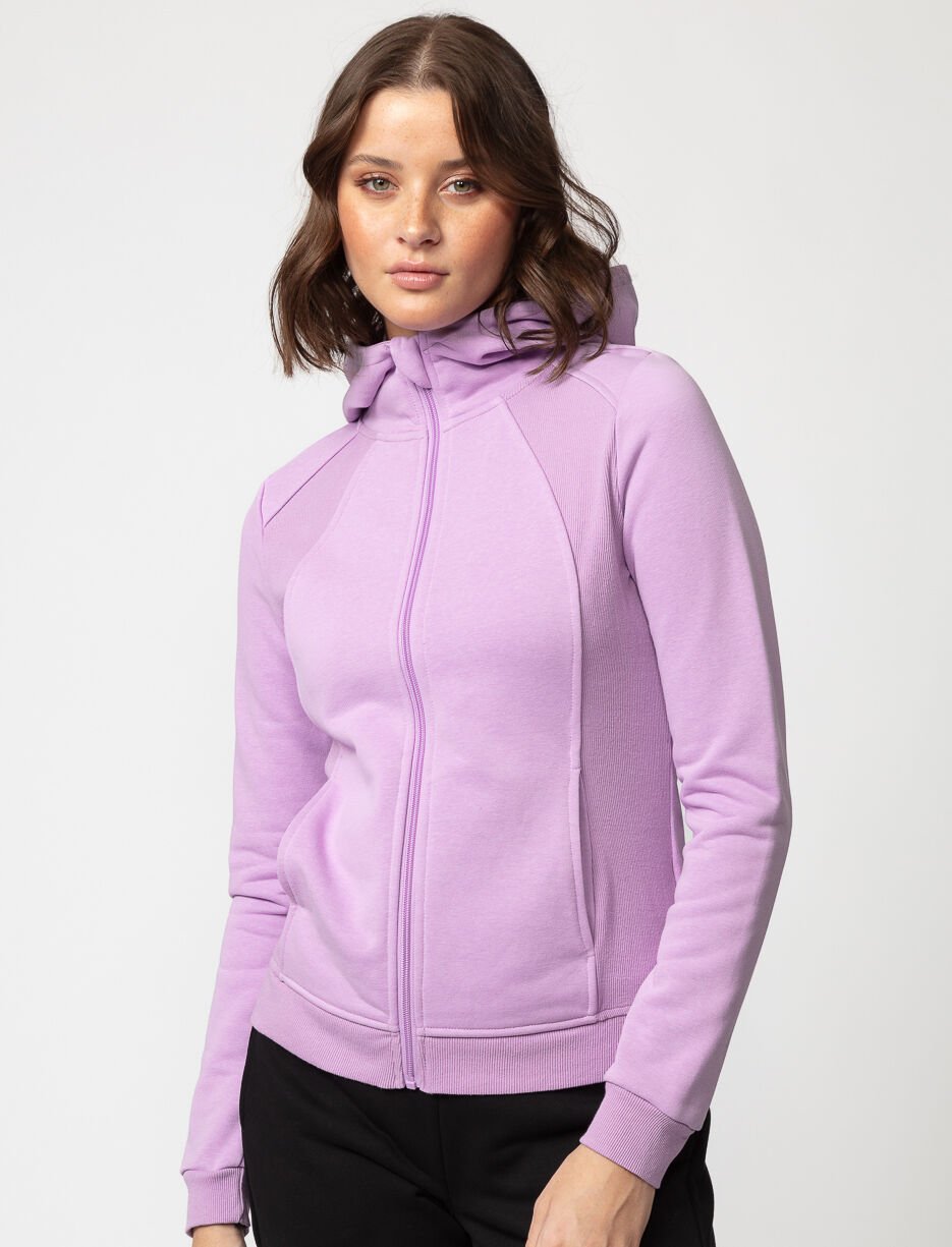 Chandail zippé à capuchon