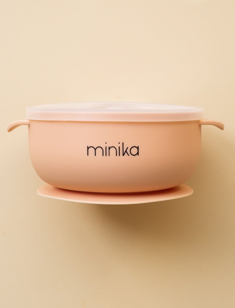 Bol en silicone avec couvercle