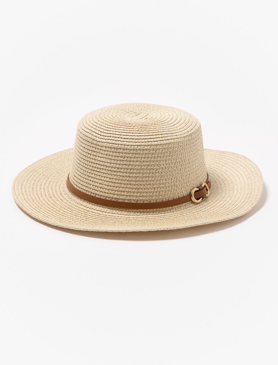 Chapeau en paille tressé