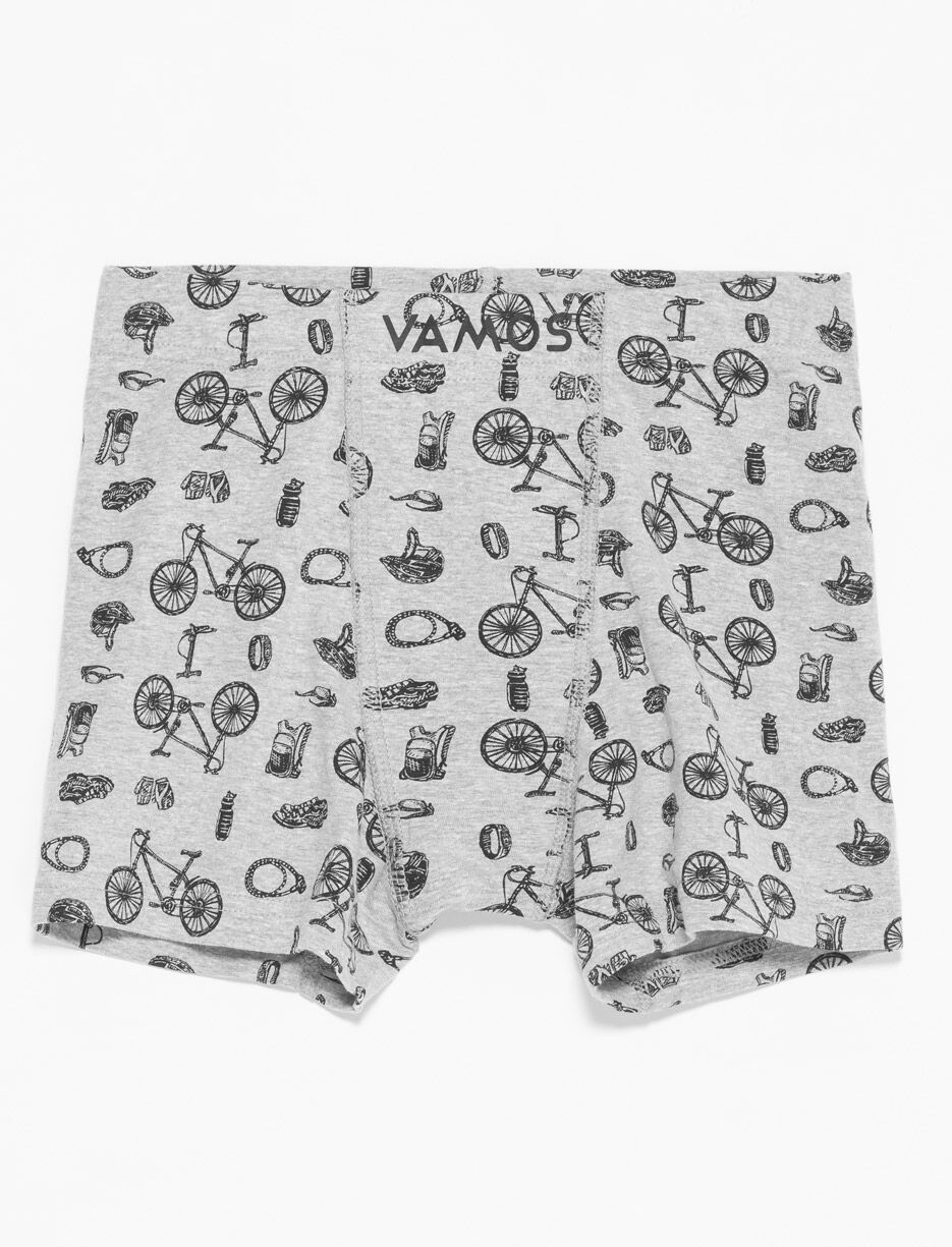 Boxeur à motifs en coton bio