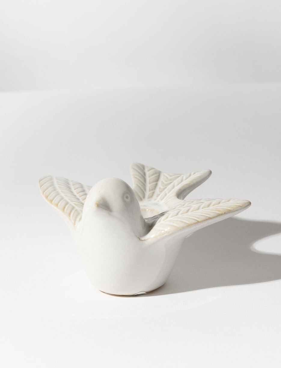 Chandelier en céramique en forme d’oiseau