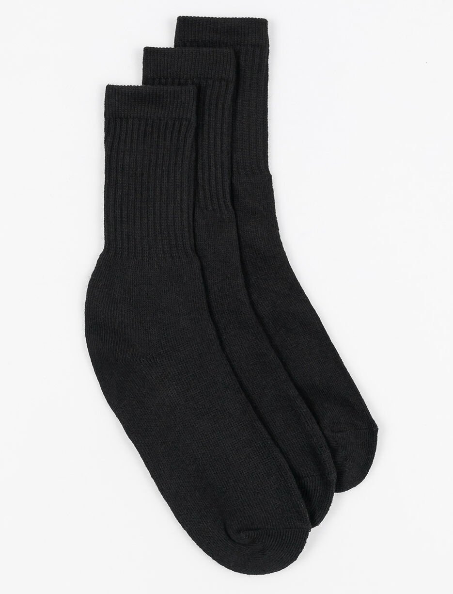Solid Crew Socks - Pack of 3