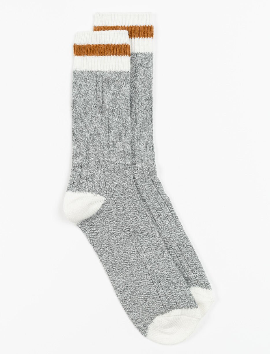 Chaussettes à rayures contrastantes