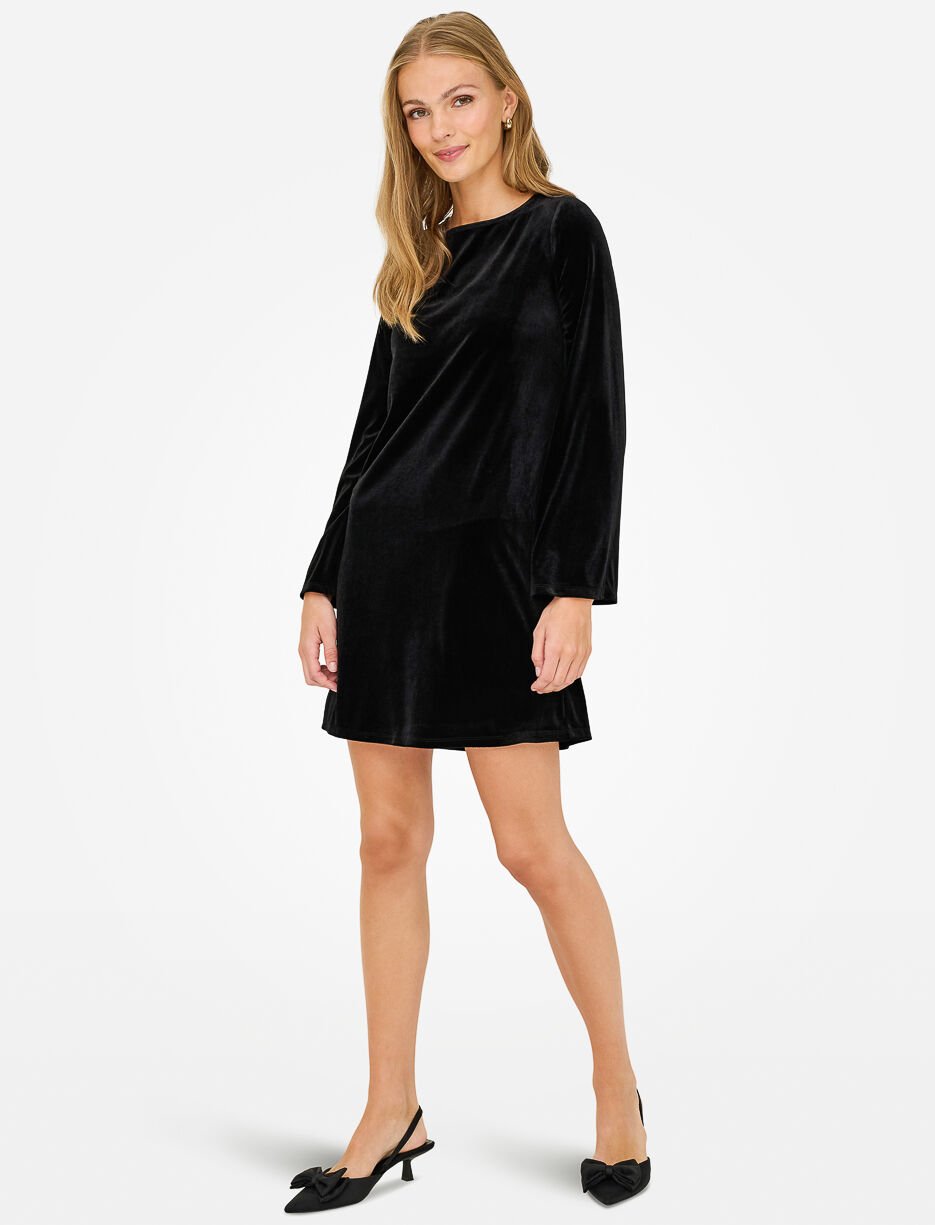 Robe en velours avec noeud au dos Robe en velours avec noeud au dos