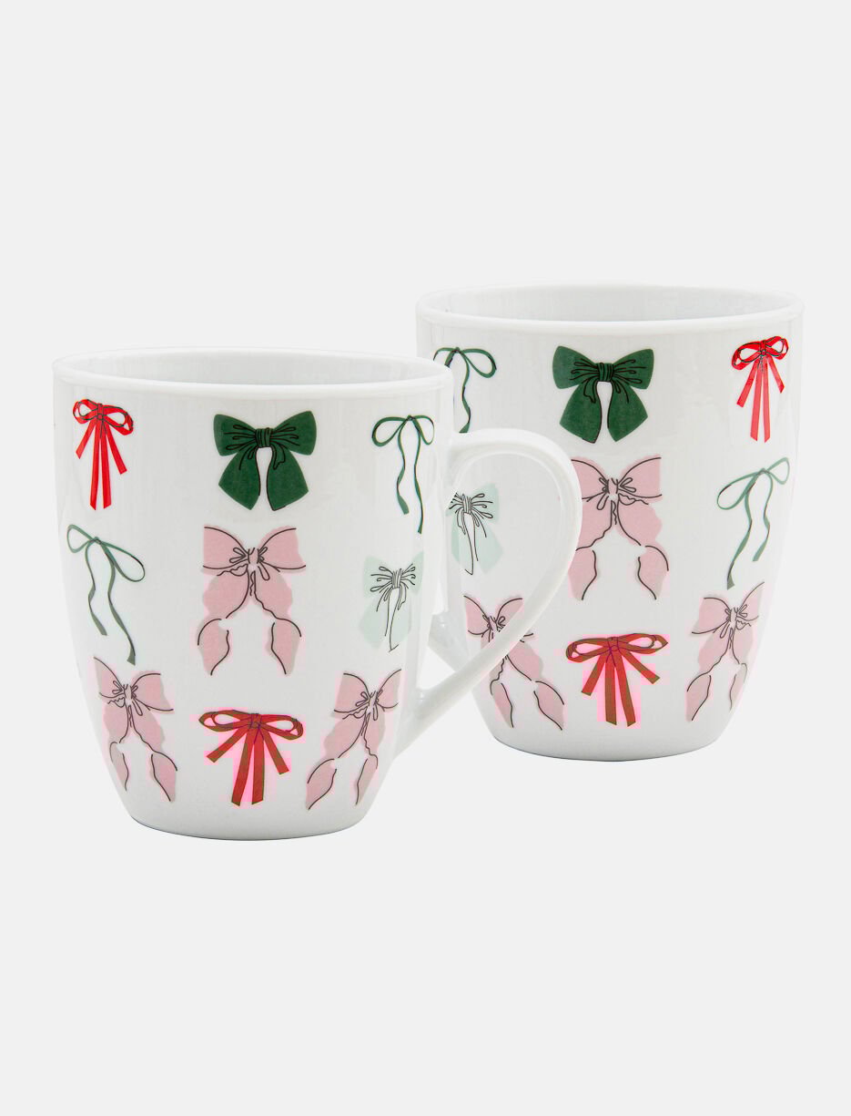 Tasse imprimée festive en porcelaine