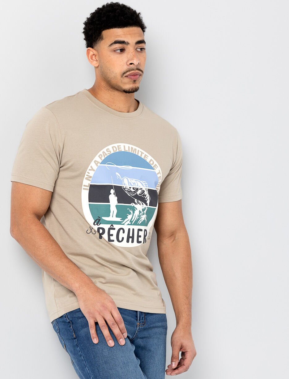 T-shirt en coton bio imprim&eacute;