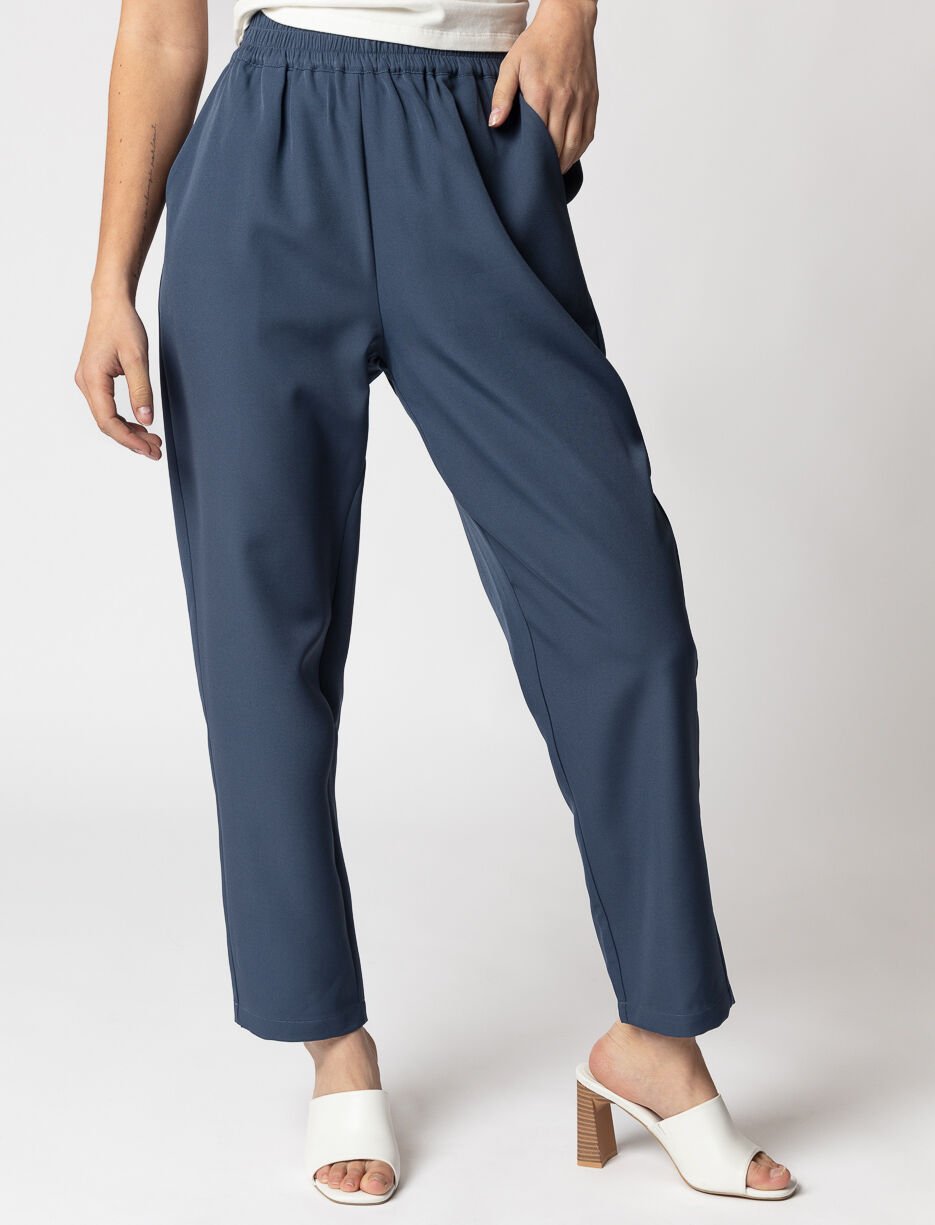 Pantalon droit à enfiler