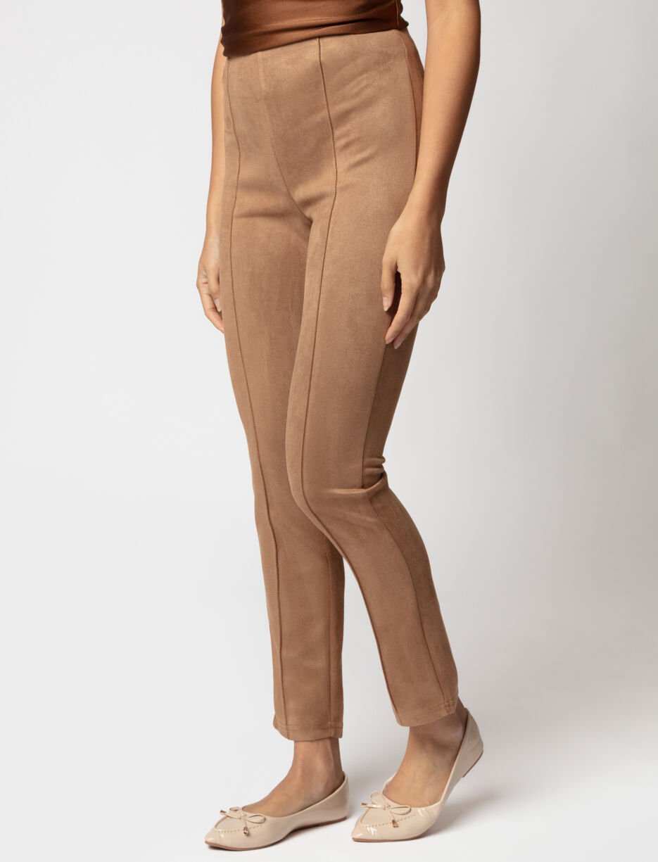 Pantalon en faux suède à enfiler Pantalon en faux suède à enfiler