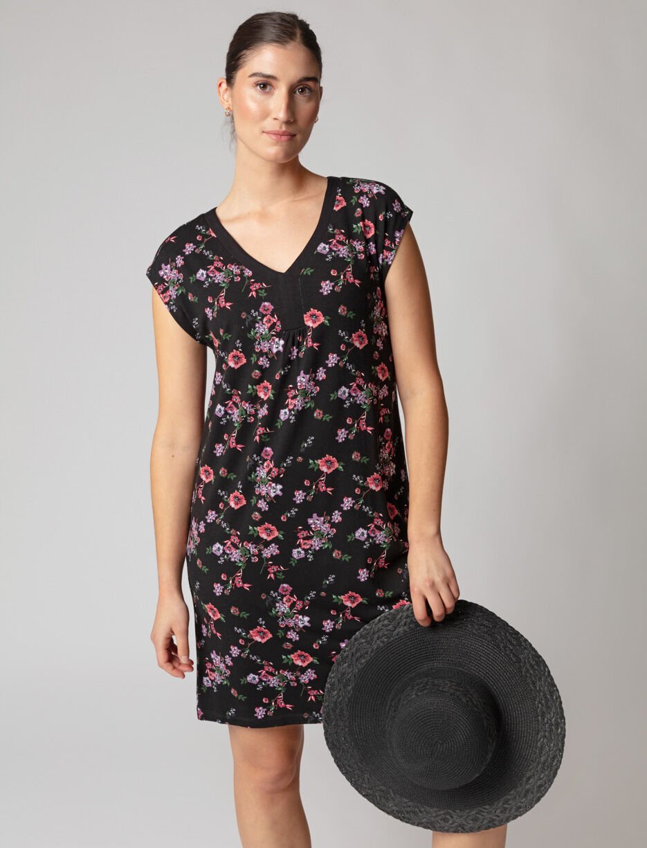 Floral V-neck Dress