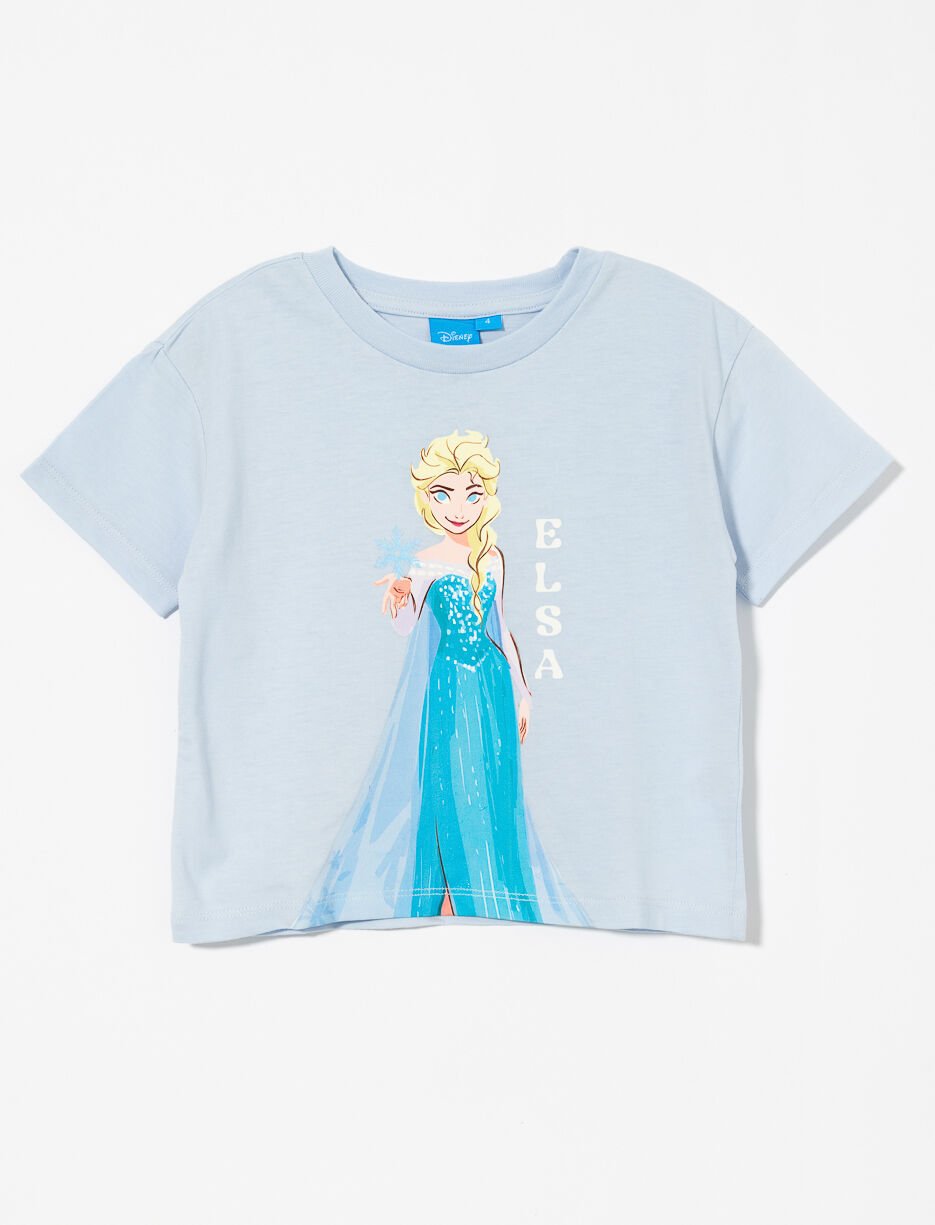 Printed Crew-neck T-shirt - Elsa