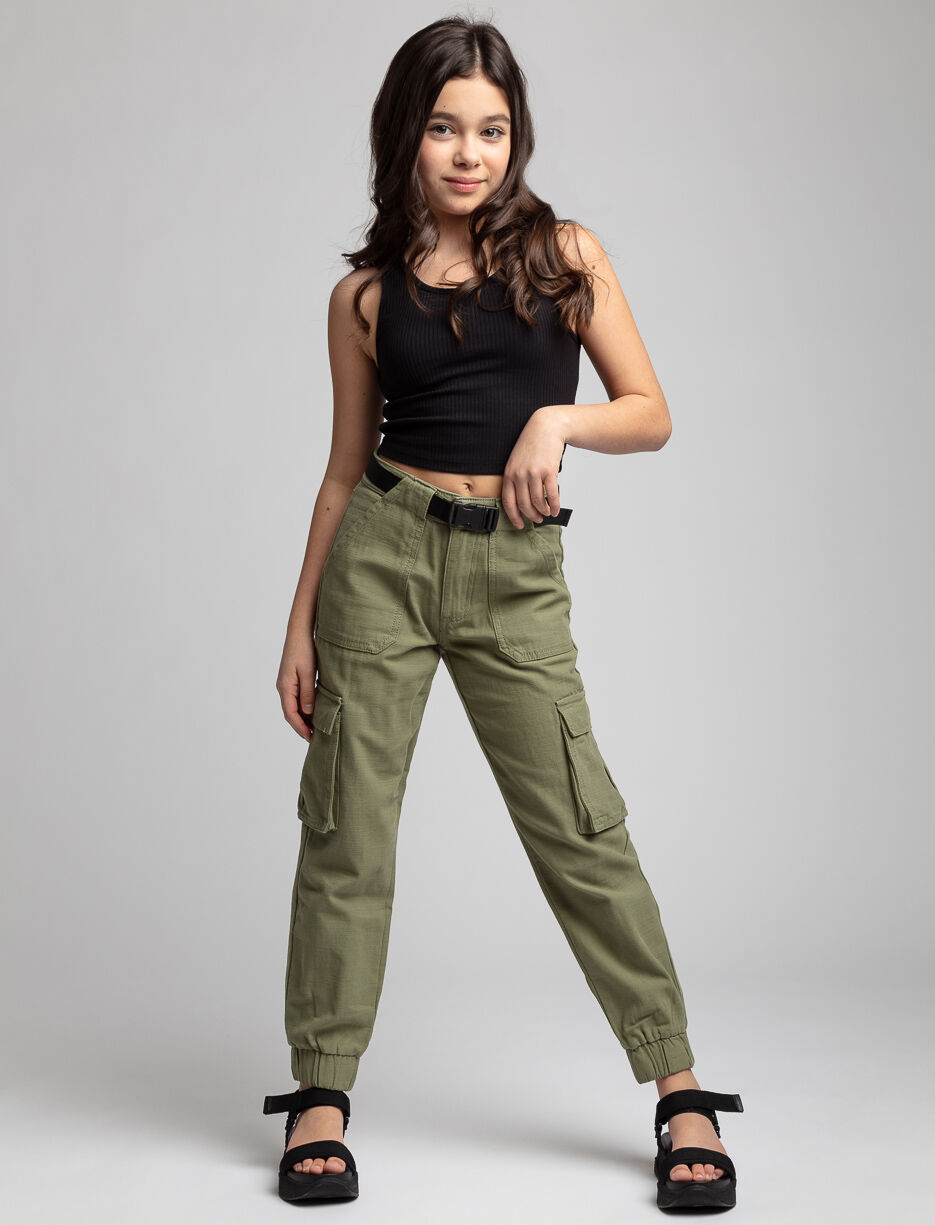 Pantalon cargo avec ceinture