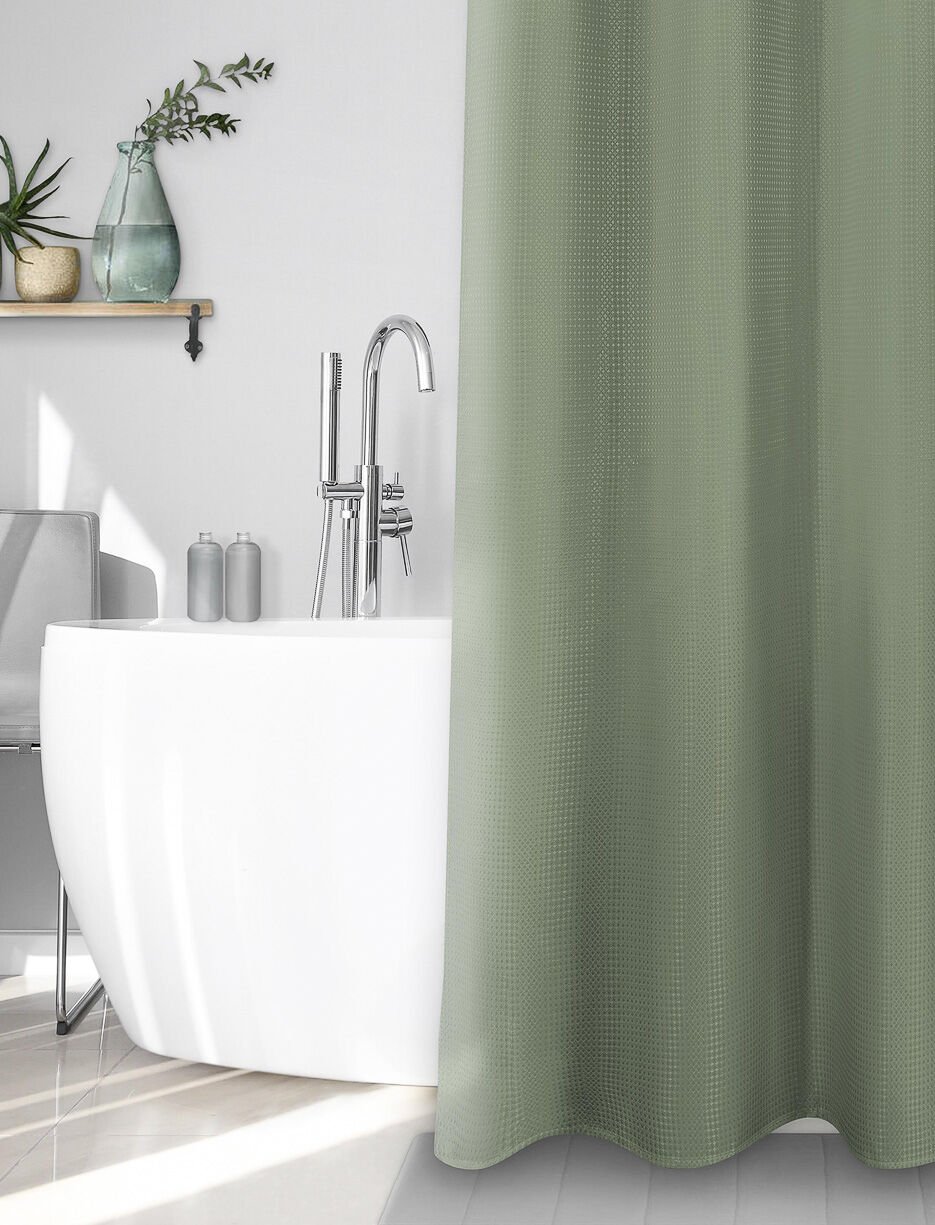 Rideau de douche en tissu