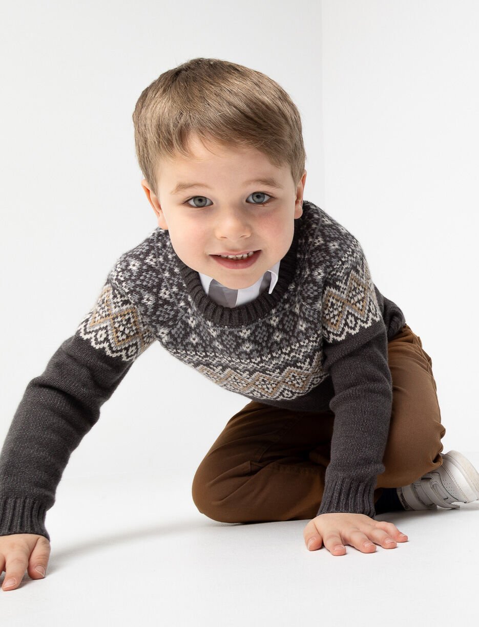 Chandail en tricot à motif - petit garçon