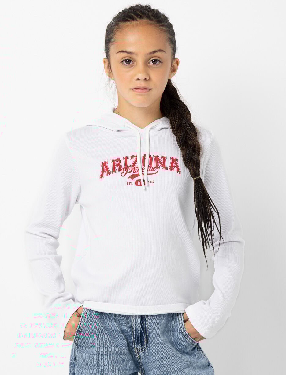 Chandail à capuchon imprimé