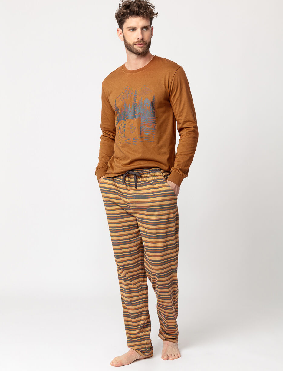 Striped Organic Cotton PJ Pants