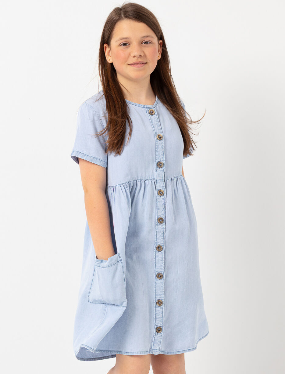 Buttoned Dress with Pockets