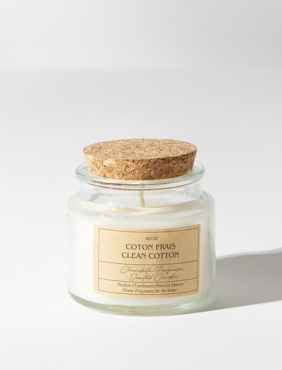 Chandelle parfumée coton frais