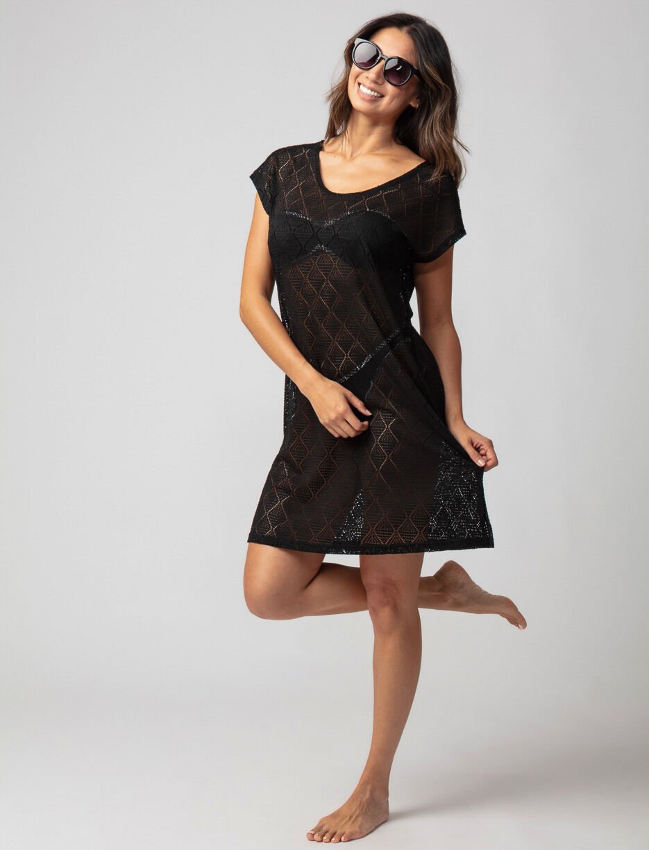 Tunique de plage en crochet